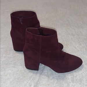 Velvet booties